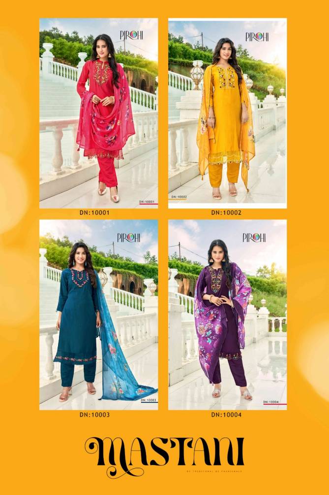Mastani By Pirohi Viscose Silk Readymade Suits Catalog
